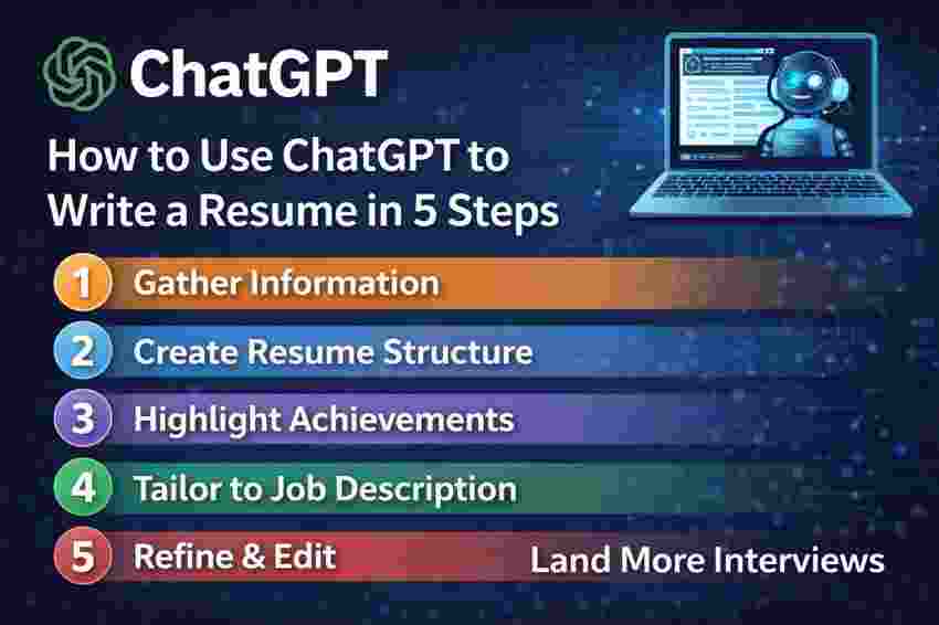 How to Use ChatGPT to Write a Resume in 5 Steps